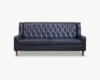 Smukke(스무크) PU sofa 3 Seater - Black