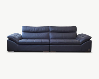 Lehma(레마) leather sofa 4 Seater - Brown