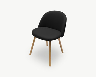 [문의요망]Siisti(씨스띠) PU chair - Black
